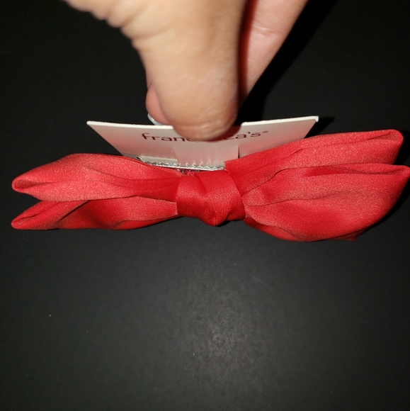 Francesca's Collection red hair bow - Picture 3 of 5